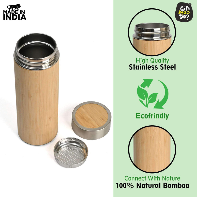 Diary, Bamboo Bottle, and Key Chain | Eco-Friendly New Year Gift Hamper | Perfect For Corporate Gift
