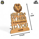 Load image into Gallery viewer, Couple Table Top With Love Quotes | Valentine Gift | Anniversary Gift | Love Message For Couple