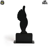 Load image into Gallery viewer, Momento Awards and Trophy for Winner, Beautiful Black and Bamboo Design with Wooden Cutwork, Easy Print and Sticker Paste Your Matter, Eco Friendly Corporate Gifts (Size 10x6)