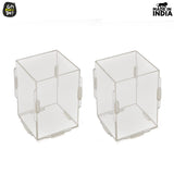 Load image into Gallery viewer, Desk Organizer 2 &amp; 4 Piece Acrylic Pen Holder | Crystal Clear Pencil Holder | Stationery Organizer