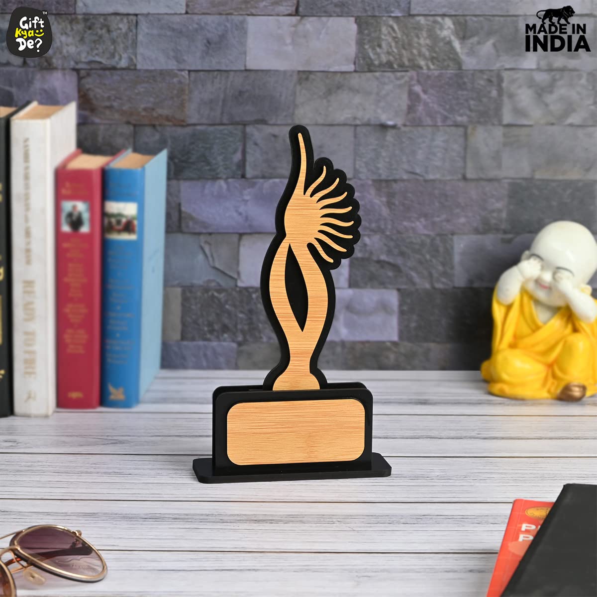 –　for　Kya　GKD　Bamboo　Gift　Momento　De　Beautiful　and　Trophy　Awards　and　D　Winner,　Black
