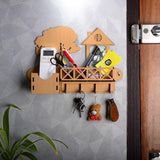 Wooden key holder with Photo Frame