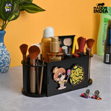 Funky 2 Compartment Makeup Organizer with Brush Holder